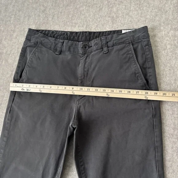 rag & bone Fit 2 Chino Pants Mens 34 Gray Slim Cotton Stretch - Picture 4 of 14